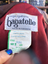 Load image into Gallery viewer, 70’s Vintage Brown Leather Fitted Trench 36” Bust Bagatelle Spy Classic 70’s