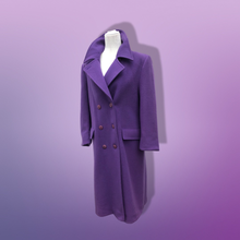 Load image into Gallery viewer, Vintage Purple Pendleton 100% Pure Virgin Wool Double Breasted Straight Fit Career Coat