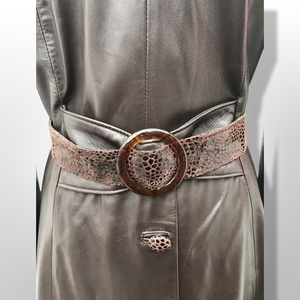 Made in Italy— Italian Lamb Leather Hooded Trench Coat Couture Full Length