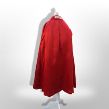 Load image into Gallery viewer, Vintage 60’s Lilli Ann Red Luxury Wool Swing Coat Fall Holiday Valentine’s Day Christmas