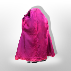 Vintage 70’s Pink Magenta Velvet Faux Fur Princess Coat