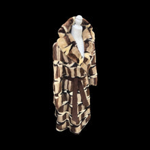 Load image into Gallery viewer, Vintage Incredible Intarsia Suede Master Craftsman Coat Puzzle Piece