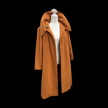 Load image into Gallery viewer, 60’s Vintage 100% Pure Cashmere Deep Yellow Mustard Swing or Wrap Coat