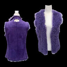 Load image into Gallery viewer, Michael Kors Purple Suede and Shearling Vest Reversible