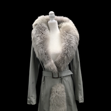 Load image into Gallery viewer, 70’s Vintage Coat Leather and Massive Sheepskin Trim Haight Ashbury Boho Princess Iconic Style