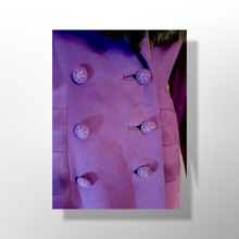 Load image into Gallery viewer, Vintage Women&#39;s New Look 40s Purple Violet Princess Pinup Pinup Coat Full Skirted Massive Fox Fur Film Noir Golden Age Old Hollywood Glamour