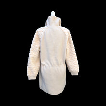 Load image into Gallery viewer, Brand New 100% Alpaca Jacket Sweater with Sculpted Sheepskin Sleeves One Size Fits Most