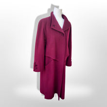 Load image into Gallery viewer, Vintage 80’s 90’s Coat Wool Purple Pink Double Collar Velvet Career Casual Loose Fit Coat