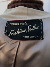 Load image into Gallery viewer, Collectible Rare 30’s early 40’s Coat Cashmere Wool and Scalloped Mouton Fur Balloon Sleeves Fitted and Flared