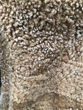 Load image into Gallery viewer, New Tan Shearling Lamb and Leather Fox Fur Hooded Coat Reversible Minimalistic