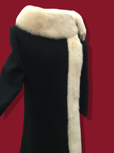 Load image into Gallery viewer, 60’s Mod Tuxedo Pearl Mink Piano Key Coat Mad Men Totally 60’s