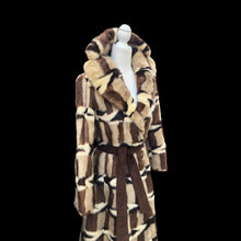 Load image into Gallery viewer, Vintage Incredible Intarsia Suede Master Craftsman Coat Puzzle Piece