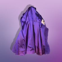 Load image into Gallery viewer, Vintage 70’s Collectible Lilli Ann Purple Suede and Massive Sheepskin Shearling Coat Penny Lane Almost Famous Princess Cut Fit and Flare Hippy Boho Chic Jessica Simpson