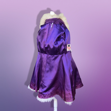 Load image into Gallery viewer, Vintage 70’s Collectible Lilli Ann Purple Suede and Massive Sheepskin Shearling Coat Penny Lane Almost Famous Princess Cut Fit and Flare Hippy Boho Chic Jessica Simpson
