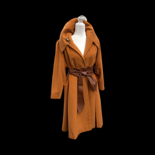 Load image into Gallery viewer, 60’s Vintage 100% Pure Cashmere Deep Yellow Mustard Swing or Wrap Coat