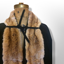 Load image into Gallery viewer, 40s Cashmere Fur Coat Film Noir Deco Tuxedo Honey Mink Coat, S/M/L Puff Shoulder