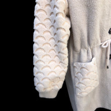 Load image into Gallery viewer, Brand New 100% Alpaca Jacket Sweater with Sculpted Sheepskin Sleeves One Size Fits Most