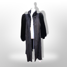Load image into Gallery viewer, Vintage Couture 80’s Does 40’s Vintage Fur Coat Genuine Broadtail Persian Lamb Sheared Beaver Bishop Sleeve Puff Sleeve Old Glamour Hollywood
