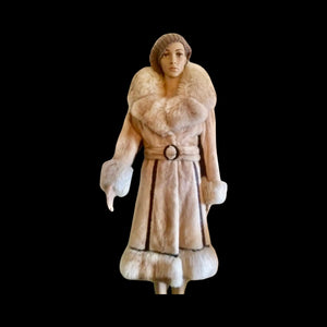 Mod Mink and Fox ULTRA 60'S MOD Spy Trench Style Coat
