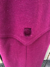 Load image into Gallery viewer, Vintage 80’s 90’s Coat Wool Purple Pink Double Collar Velvet Career Casual Loose Fit Coat