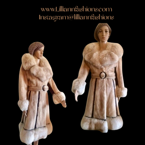 Mod Mink and Fox ULTRA 60'S MOD Spy Trench Style Coat