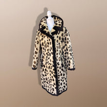 Load image into Gallery viewer, Vintage Sheepskin Dyed Spotted    Coat Boho Punk Perfect Gift Winter Fall Faux Leopard Print