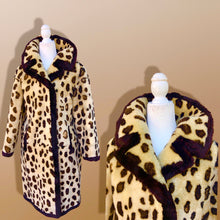 Load image into Gallery viewer, Vintage Sheepskin Dyed Spotted    Coat Boho Punk Perfect Gift Winter Fall Faux Leopard Print