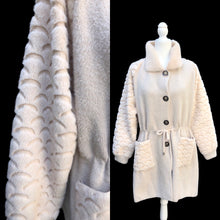 Load image into Gallery viewer, Brand New 100% Alpaca Jacket Sweater with Sculpted Sheepskin Sleeves One Size Fits Most