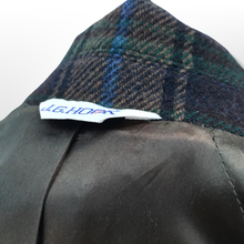 Load image into Gallery viewer, Green Tartan Wool Plaid Wrap Coat