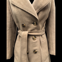 Load image into Gallery viewer, Vintage Pure Camel Hair Wool Coat Career Minimalist