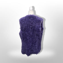 Load image into Gallery viewer, Michael Kors Purple Suede and Shearling Vest Reversible
