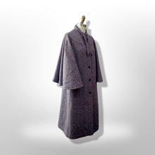 Load image into Gallery viewer, 70’s Tweed Irish Cape Coat with Bell Sleeves ~Brand Donegal Made in Ireland 100% Pure Wool Cape Coat Bell Sleeves