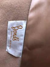 Load image into Gallery viewer, Vintage 60’s Mod Camel Wool Faux Fur Leopard Spotted Print Coat Bondi’s Fifth Ave