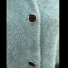 Load image into Gallery viewer, Brand New Luxury 100% Pure Alpaca Super Soft Sea Green Sweater Jacket