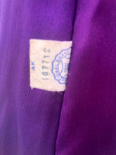Load image into Gallery viewer, Vintage 60’s Royal Purple Wool Fox Fur Princess Coat Luxury Gift