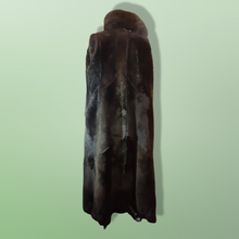 Load image into Gallery viewer, Vintage Coat-Green Suede Sheepskin Shearling Afghan Fox Fur Full Length Full Sweep Cozy Coat Fairy Princess Penny Lane Almost Famous