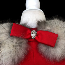 Load image into Gallery viewer, Vintage 60’s LIlli Ann Red Cape Coat Rhinestone Fit and Flare
