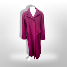 Load image into Gallery viewer, Vintage 80’s 90’s Coat Wool Purple Pink Double Collar Velvet Career Casual Loose Fit Coat
