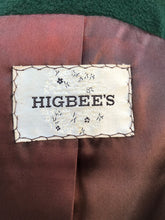 Load image into Gallery viewer, Vintage Forest Green 100% Wool Wrap Coat with Genuine Fur Collar