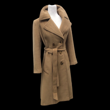 Load image into Gallery viewer, Vintage Pure Camel Hair Wool Coat Career Minimalist