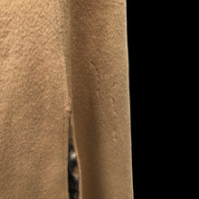 Load image into Gallery viewer, Vintage 60’s Cape Poncho Reversible Wool camel and Faux Leopard Jaguar Print Double Pocket and Buttons