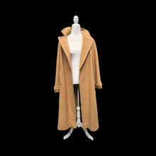 Load image into Gallery viewer, Charles Klein Pure Camel Hair Wool Wrap Coat Career Minimalist