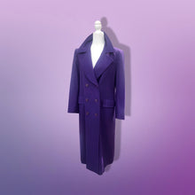 Load image into Gallery viewer, Vintage Purple Light 100% Virgin Wool Pendleton Loose Fit Casual Fit Career Coat
