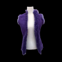 Load image into Gallery viewer, Michael Kors Purple Suede and Shearling Vest Reversible