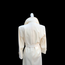 Load image into Gallery viewer, Pendleton White Cream Pure 100% Virgin Wool Belted Fitted and Flared Collared Coat