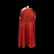 Load image into Gallery viewer, 70’s Vintage Wrap Coat in Fall Autumnal Orange Fit and Flare Princess Wool and Shearling