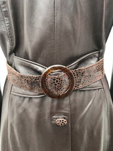 Load image into Gallery viewer, Made in Italy— Italian Lamb Leather Hooded Trench Coat Couture Full Length