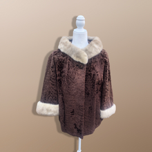 Load image into Gallery viewer, Vintage 60’s Fur Karakul Persian Lamb and Mink Jacket Coat