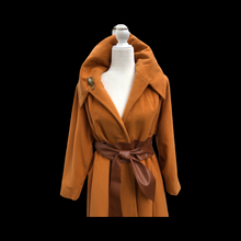 Load image into Gallery viewer, 60’s Vintage 100% Pure Cashmere Deep Yellow Mustard Swing or Wrap Coat