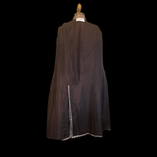 Load image into Gallery viewer, Vintage 60s 70s Women&#39;s Coat Mohair Wool Knitted Couture Made in Paris France Belt Fit Flare Princess Trim